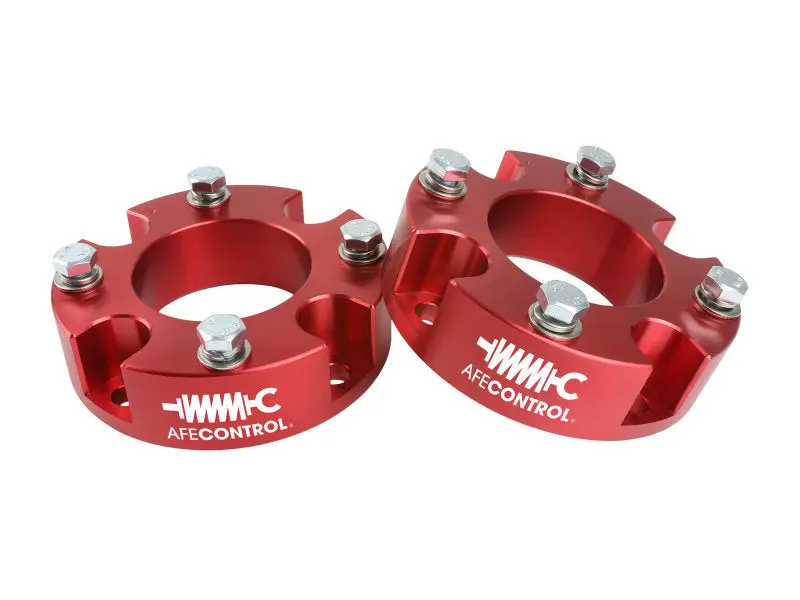 aFe CONTROL 2.0 Leveling Kit 07-21 Toyota Tundra Red Finish