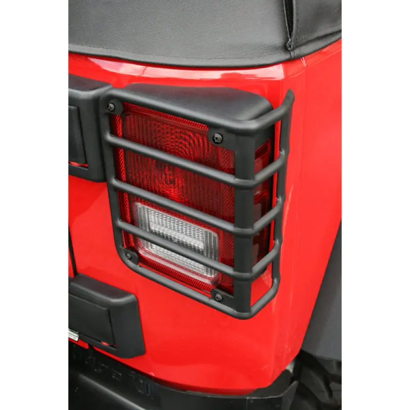 Rugged Ridge 07-18 Jeep Wrangler JK Black Tail Light Euro Guards Enhanced Style