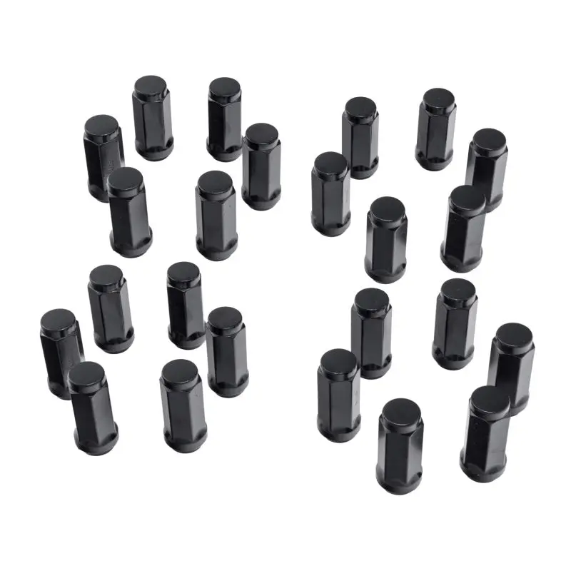 Rugged Ridge Wheel Lock Nut Set 24 Black M14-1.5 Jeep Wrangler