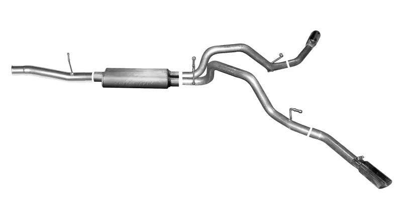 Gibson 14-19 Cadillac Escalade Base 6.2L 3.5in/2.25in Cat-Back Dual Extreme Exhaust Aluminized