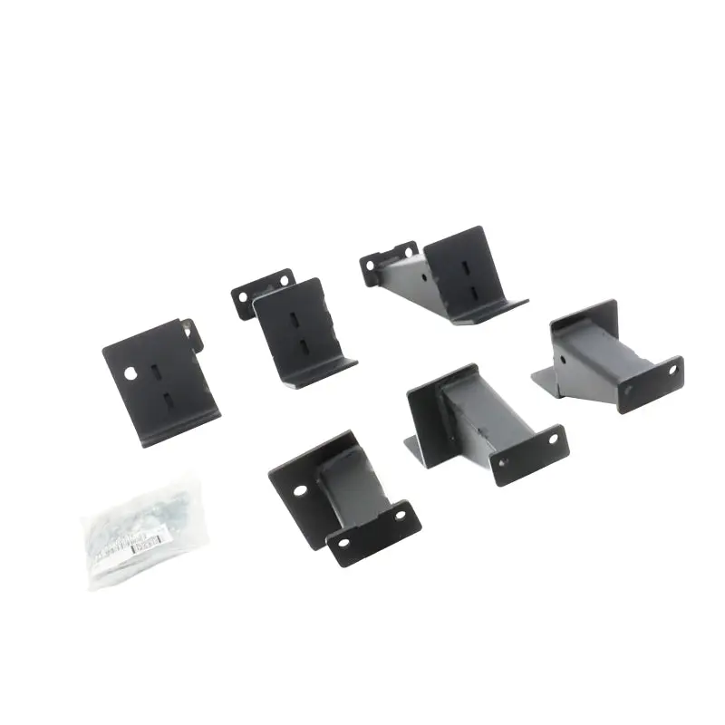 Go Rhino 07-18 Jeep Wrangler JKU 4DR Dominator Xtreme Frame Slider Brackets Textured Black