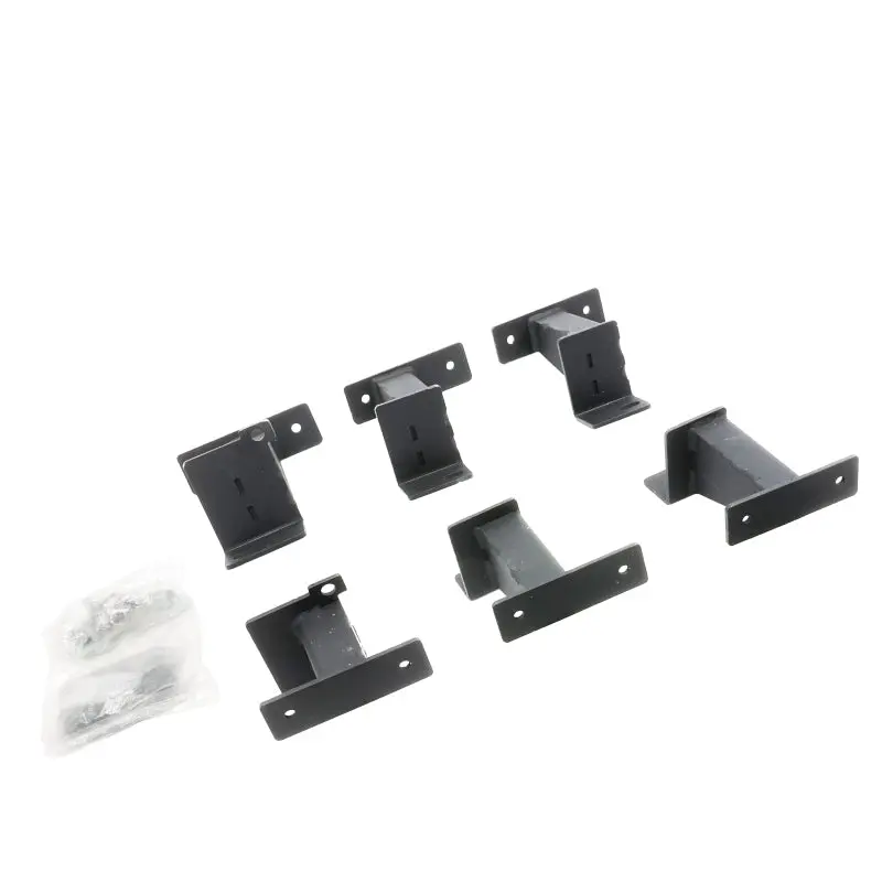 Go Rhino 18-24 Jeep Wrangler JLU 4DR Dominator Xtreme Frame Slider Brackets Textured Black