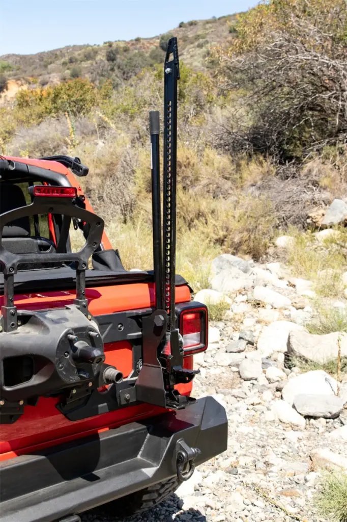 Rampage 2007-2019 Jeep Wrangler JL Offroad Jack Mount Black Heavy Duty Bracket