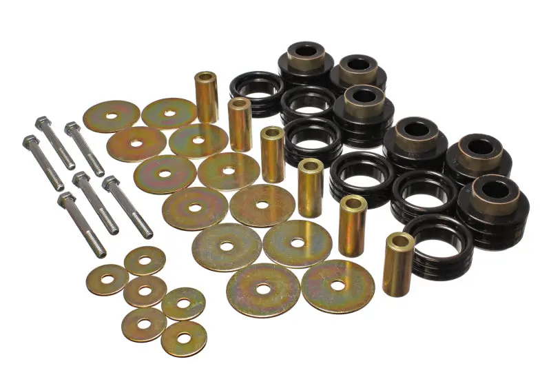 Energy Suspension Black Body Mount Set Hardware Easy Installation