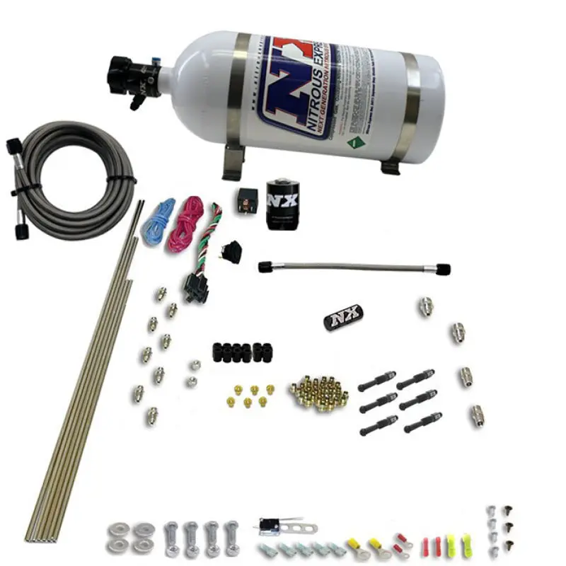 Nitrous Express 6 Cyl Dry Direct Port Nitrous Kit 10lb Bottle