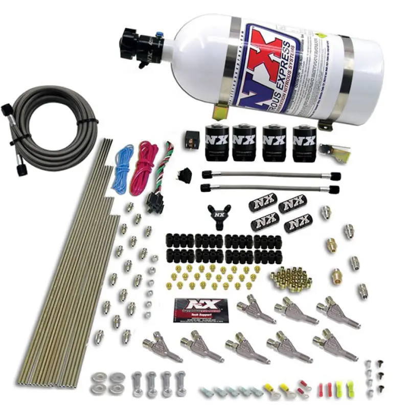 Nitrous Express 8 Cyl EFI SSV Nozzle Nitrous Kit 10lb Bottle