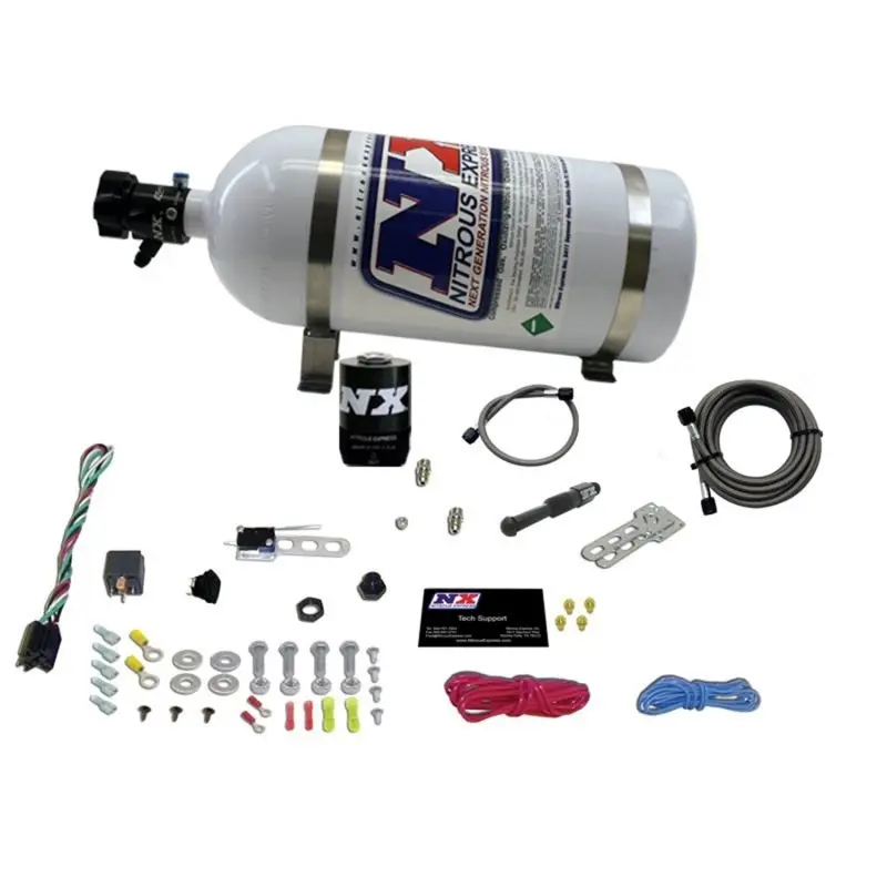 Nitrous Express Dry EFI Single Nozzle Nitrous Kit 35-150HP 10lb Bottle
