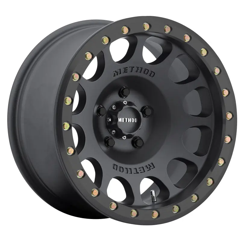 Method MR105 Beadlock 17x9 -38mm Offset 6x5.5 108mm CB Matte Black Wheel BH-H24125 Method Wheels