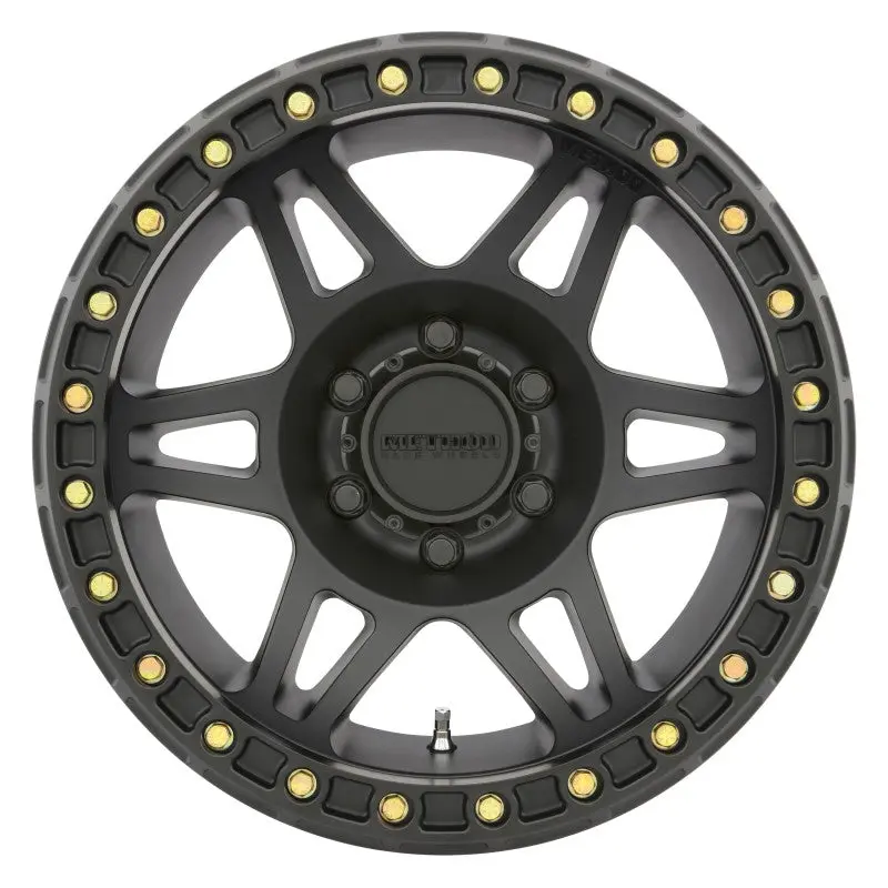 Method MR106 Beadlock 17x9 -44mm Offset 6x5.5 108mm CB Matte Black Wheel BH-H24125 Method Wheels