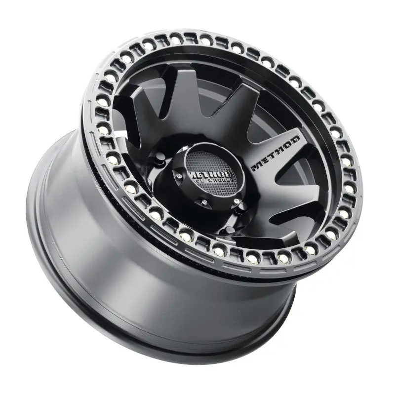 Method MR108 17x9 Matte Black Wheel -44mm Offset 8x6.5 130.81mm CB Beadlock Method Wheels