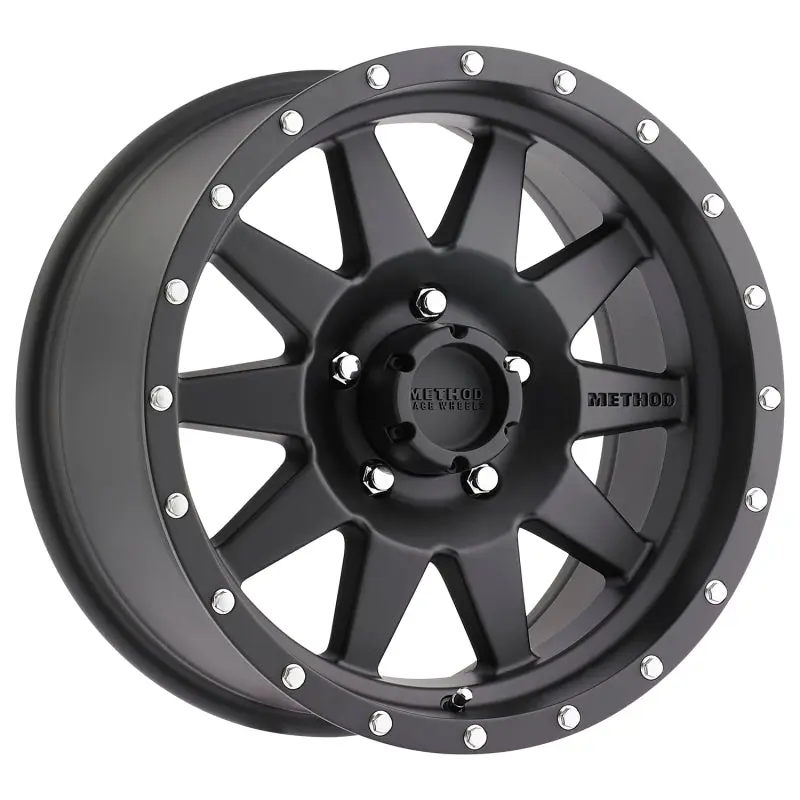 Method MR301 Standard 17x9 -12mm Offset 5x4.5 83mm CB Matte Black Wheel Off-Road Vehicles Method Wheels
