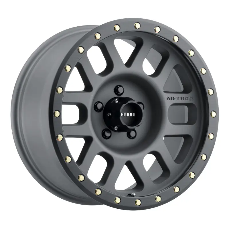 Method MR309 Grid 17x8.5 0mm Offset 5x150 116.5mm CB Titanium Black Street Loc Wheel Method Wheels