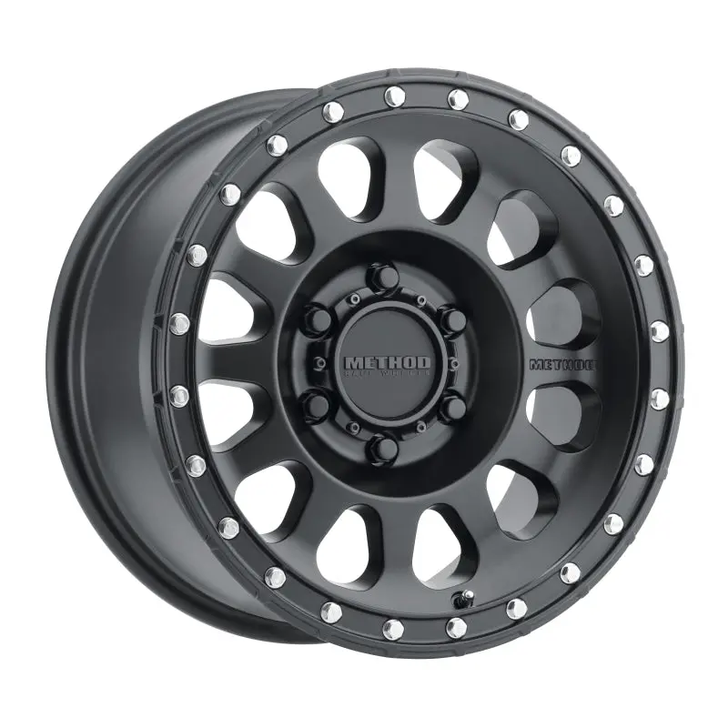 Method MR315 16x8 0mm Offset 6x5.5 106.25mm CB Matte Black Wheel Method Wheels