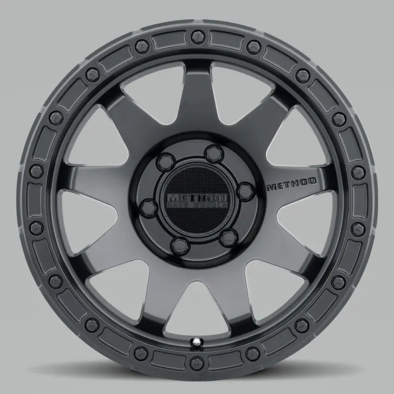 Method MR317 17x8.5 0mm Offset 6x5.5 106.25mm CB Matte Black Wheel Off-Road Vehicles Method Wheels