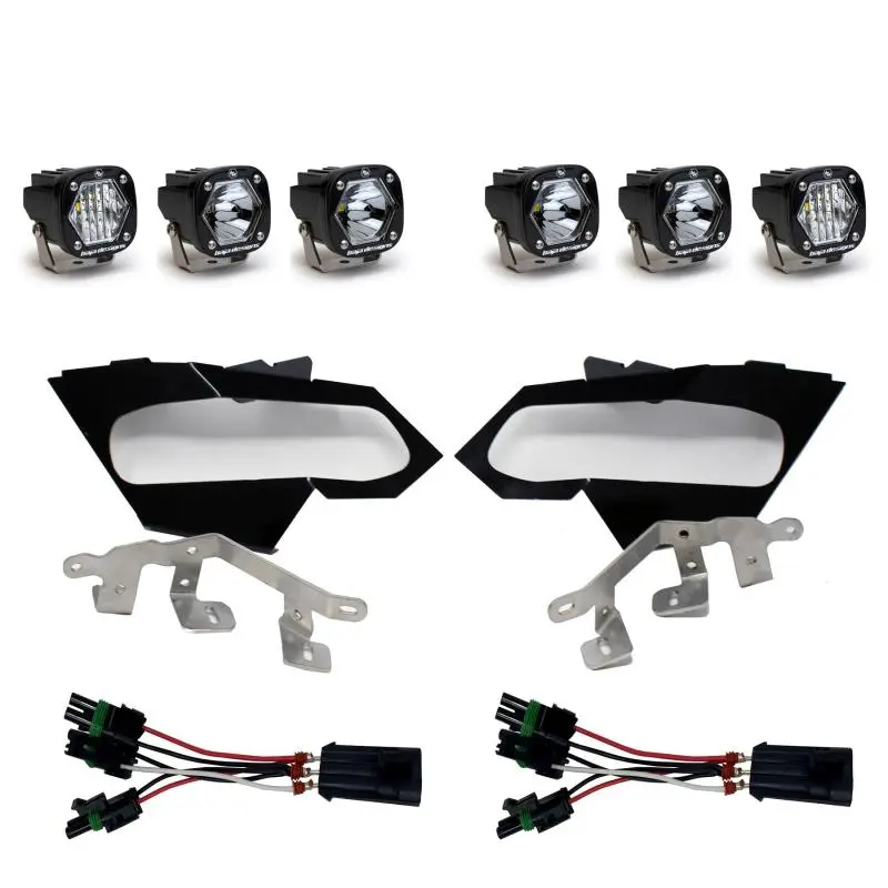 Baja Designs Can-Am X3 Headlight Kit S1 Laser C Headlight Kit Off-Road Lighting