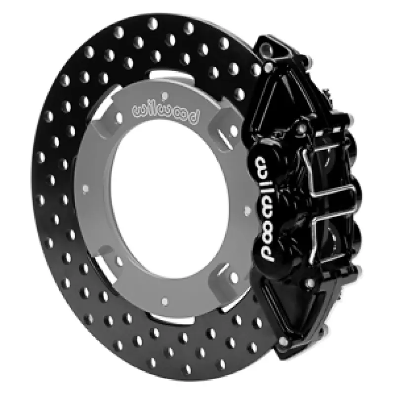 Wilwood 17-21 Can-Am X3RS Black 6-Piston Rear Brake Kit 11.25in Drilled Rotors