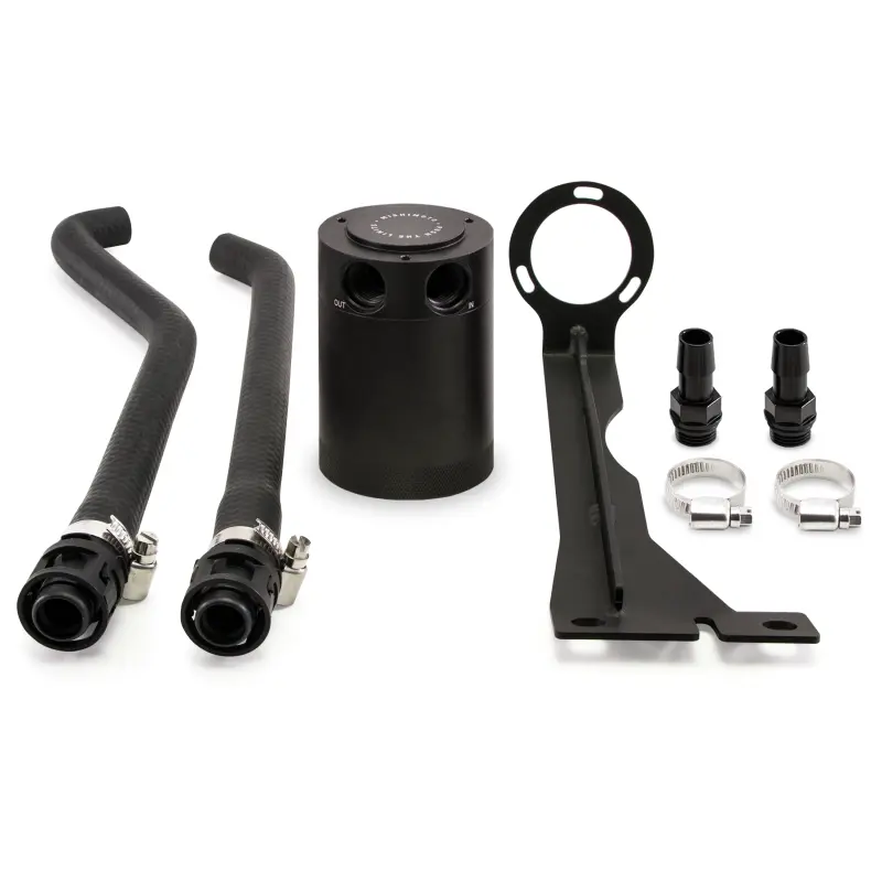 Mishimoto Black Baffled Oil Catch Can Kit 2014+ Ford Fiesta ST
