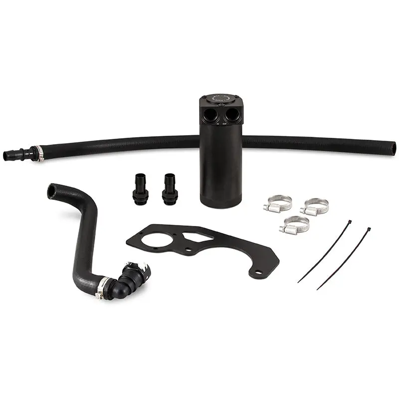 Mishimoto Black Baffled Oil Catch Can Kit 2018+ Jeep Wrangler JL 2.0L