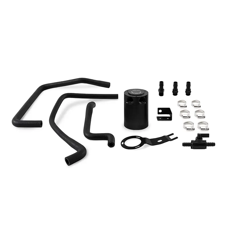 Mishimoto Black Baffled Oil Catch Can Kit 2016+ Mazda Miata