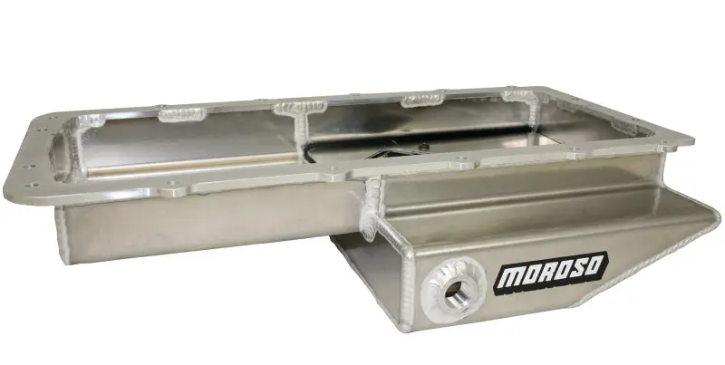 Moroso Ford 5.0 Coyote Cobra Rear Sump Road Race Baffled Wet Sump 9.5qt 4.5in Aluminum Oil Pan