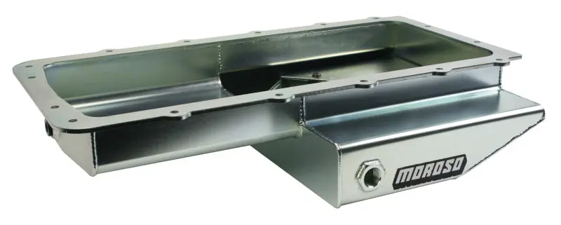 Moroso Ford 5.0 Coyote Cobra Rear Sump Road Race Baffled Wet Sump 9.5qt 4.5in Steel Oil Pan