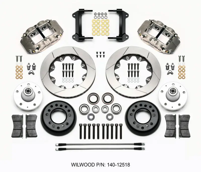 Wilwood Forged Superlite 4R ST BB Front Brake Kit Road Race 82-92 Camaro Firebird