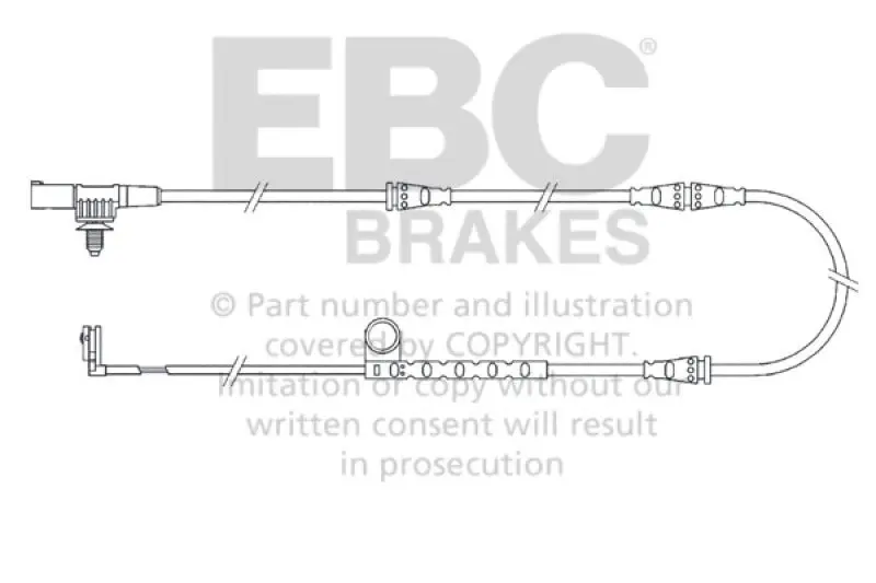 EBC 2005-2006 Land Rover Range Rover Sport 4.2L Supercharged Front Brake Wear Leads