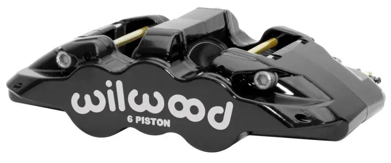 Wilwood Aero6-DS Forged Six-Piston Caliper Black 6.52in Piston 1.25in Rotor