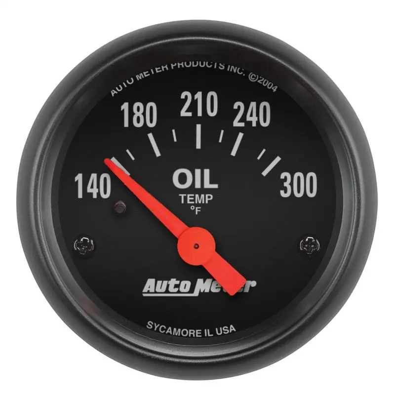 Autometer Z-Series 52mm 140-300F Electric Oil Temperature Gauge