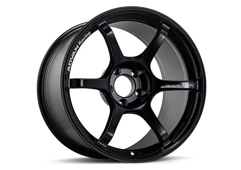 Advan RG-4 18x8.5 +44 5-114.3 Semi Gloss Black Performance Wheel