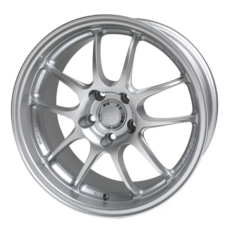Enkei PF01 17x7 Silver Wheel 4x100 38mm Offset 75mm Bore