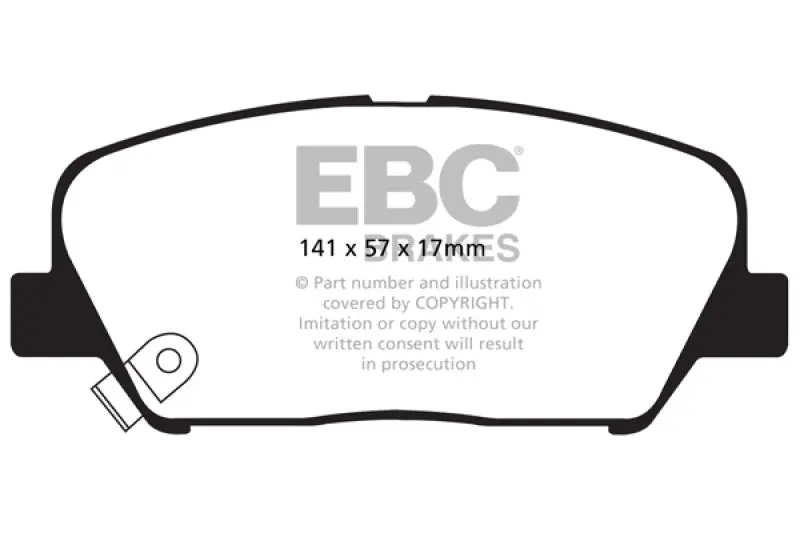 EBC Yellowstuff Front Brake Pads 09+ Hyundai Genesis Coupe 2.0L Turbo Performance