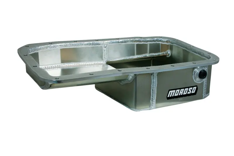 Moroso Acura Honda 1.6L B16A3 Kicked Out Drag Race Baffled 5qt 5-5/8in Aluminum Oil Pan