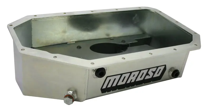 Moroso Acura Honda K Series Swap Road Race Baffled Extra Capacity 5.5in Steel Oil Pan