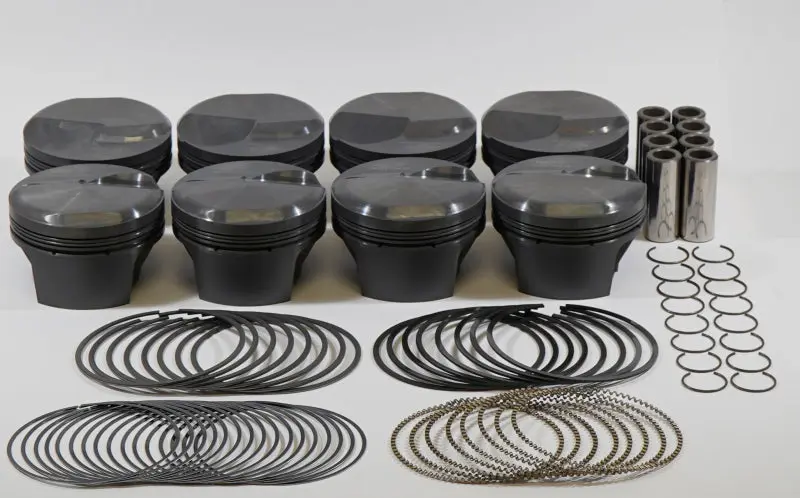 Mahle MS Piston Set BBC 460ci 4.280in Bore 4.00in Stroke 6.385in Rod 28cc 10.4 CR Set 8
