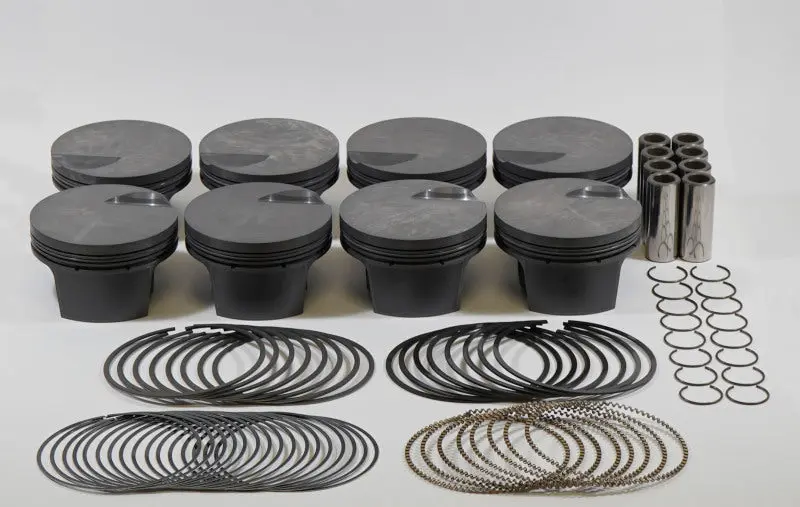 Mahle MS Piston Set BBC 515ci 4.530in Bore 4.00in Stroke 6.135in Rod -3cc 9.0 CR Set 8