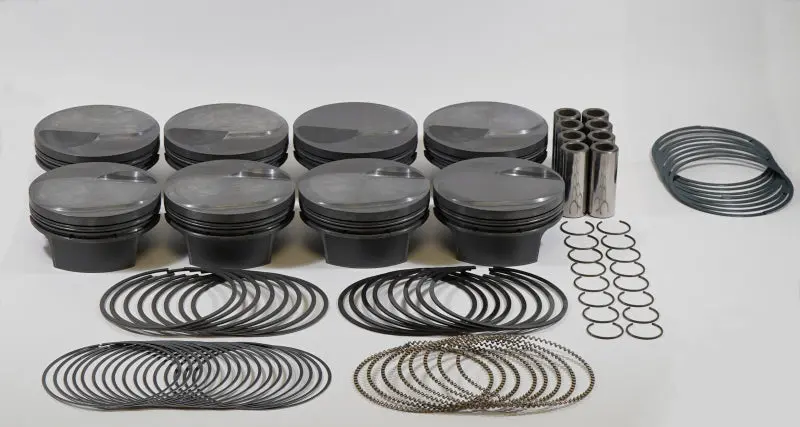 Mahle MS Piston Set BBC 547ci 4.530in Bore 4.25in Stroke 6.385in Rod 13cc 10.7 CR Set 8