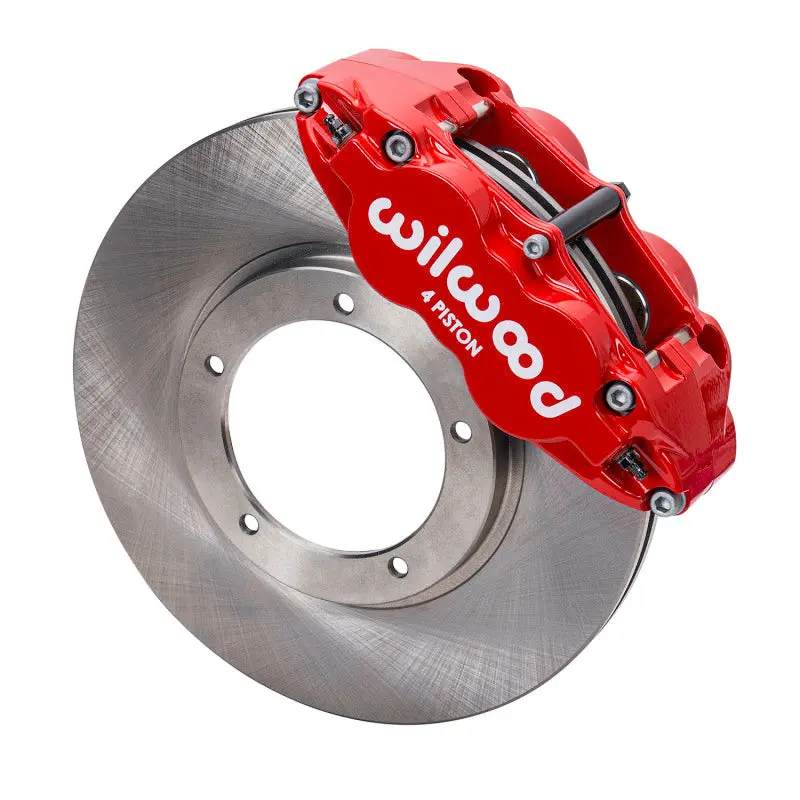 Wilwood 69-83 Porsche 911 Front Superlite Brake Kit 3.5in MT Plain Face Red