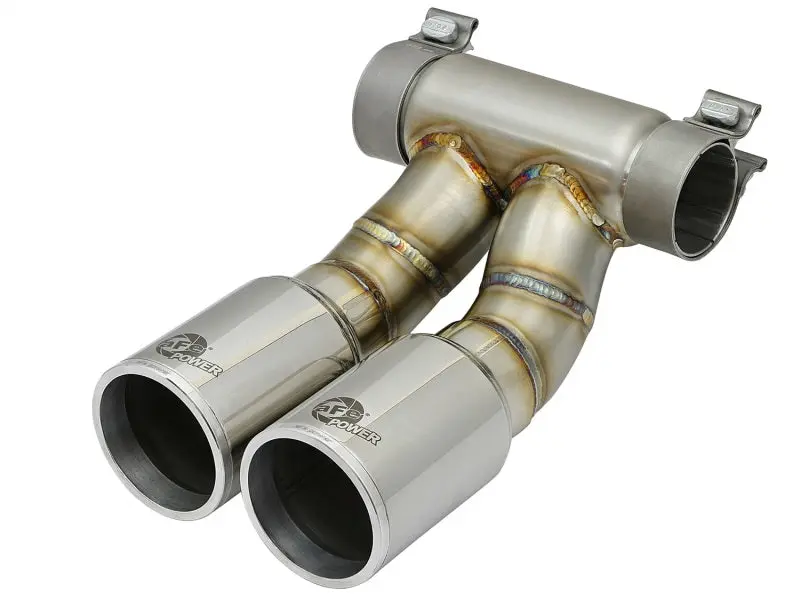 aFe Power Polish Exhaust Tip Upgrade 13-14 Porsche Cayman S Boxster S