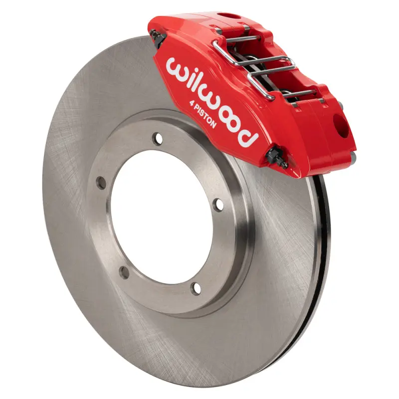Wilwood Powerlite Brake Kit 69-74 Porsche 911 Front 3in MT Plain Face Red