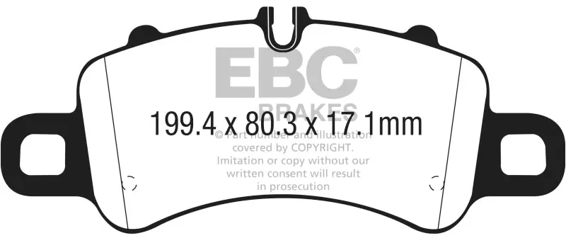 EBC 2016+ Porsche 911 991/2 Carrera 3.0TT Bluestuff Front Brake Pads