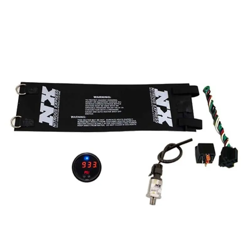 Nitrous Express 2-5/16in Nitrous Pressure Controller Gauge and Bottle Heater Kit