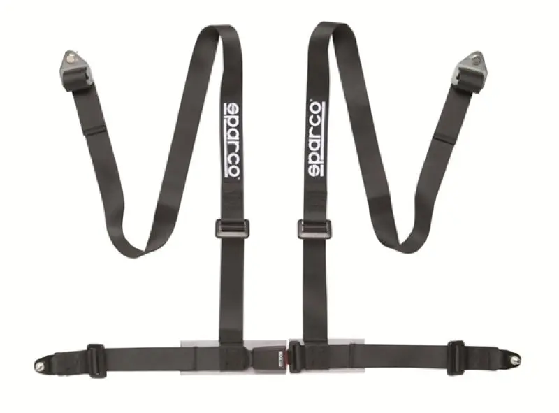 Sparco 2 Inch Black 4 Point Bolt- Racing Harness Belt