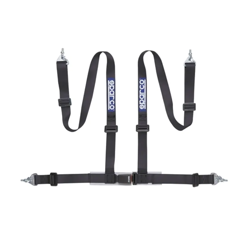 Sparco 2 Inch Black 4 Point Snap- Racing Harness Belt