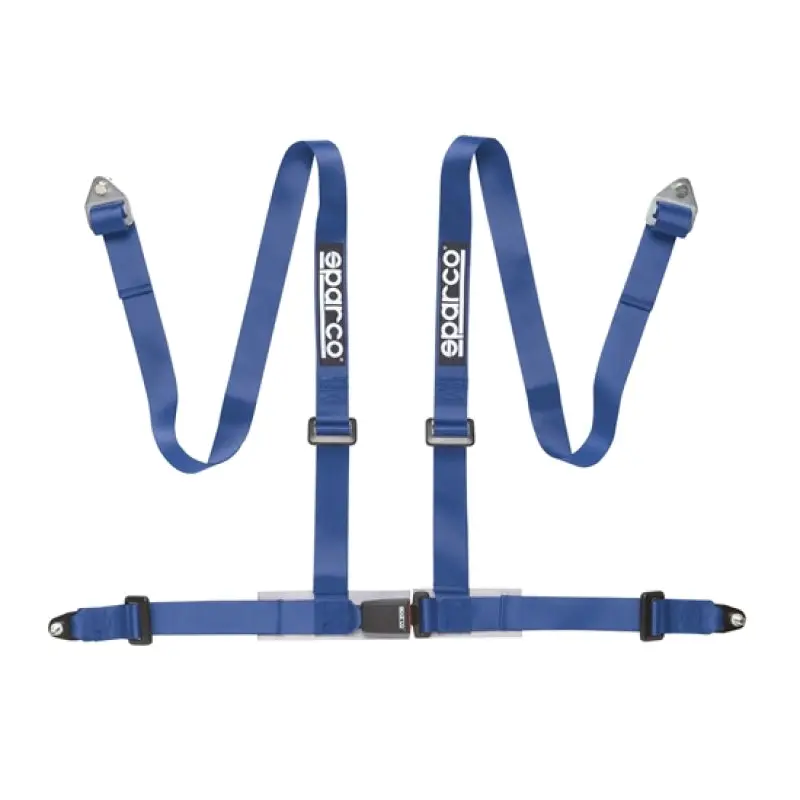 Sparco 2 Inch Blue 4 Point Bolt- Racing Harness Belt
