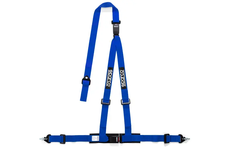 Sparco 2 Inch Blue 3 Point Double Release Racing Harness Belt