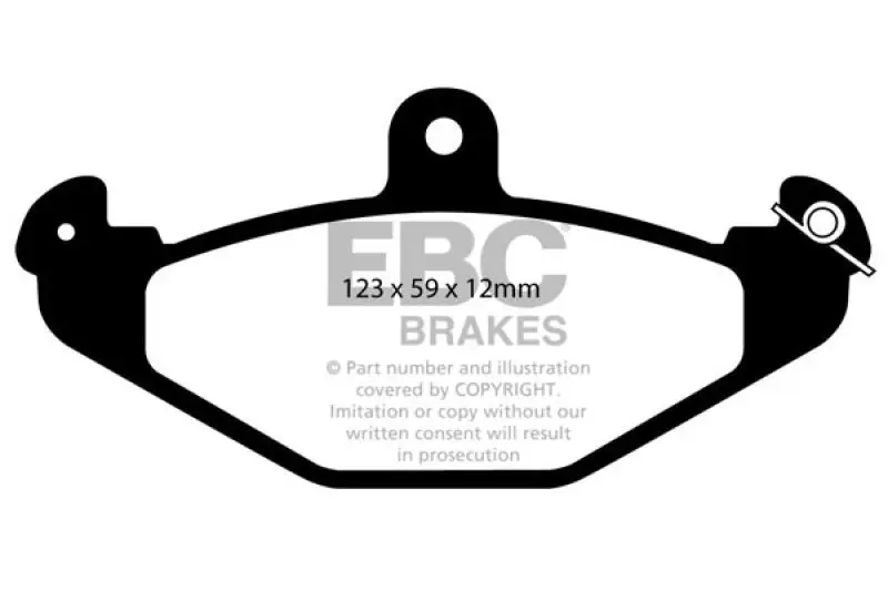 EBC 08+ Lotus 2-Eleven 1.8 Supercharged Redstuff Rear Brake Pads Track