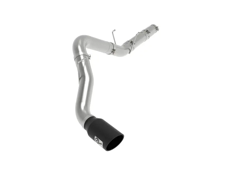 aFe Large-Bore HD 5in 409 Stainless Steel DPF-Back Exhaust System Black Tip 2019-2020 Ram Diesel Trucks L6-6.7L Turbo Diesel