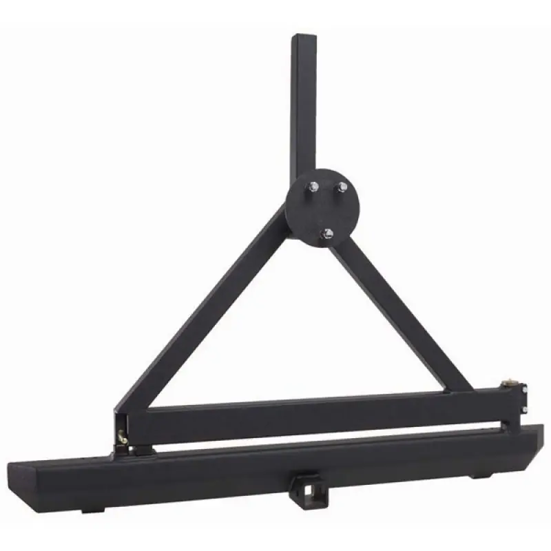 Rugged Ridge Rock Crawler Rear Bumper Hitch and Tire Carrier 1987-2006 Jeep Wrangler