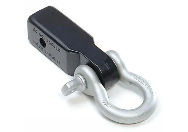 Rampage 1999-2019 Universal D-Ring Receiver Hitch Black Towing Recovery